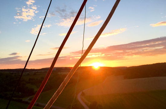 Romantische Ballonfahrt Raum Karlsruhe für 2
