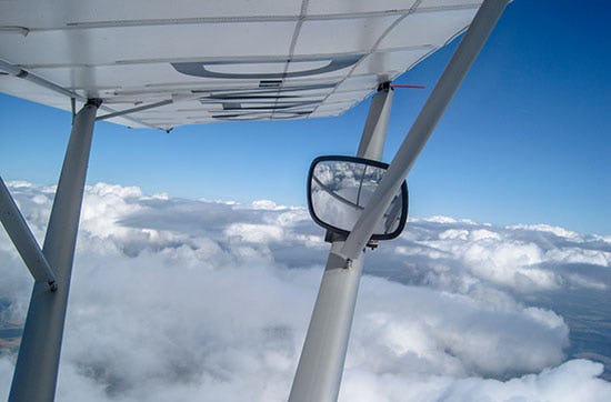 Höhenflug im Ultraleichtflugzeug