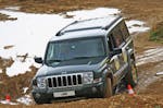 Offroad Parcours mit dem Geländewagen im Altmühltal