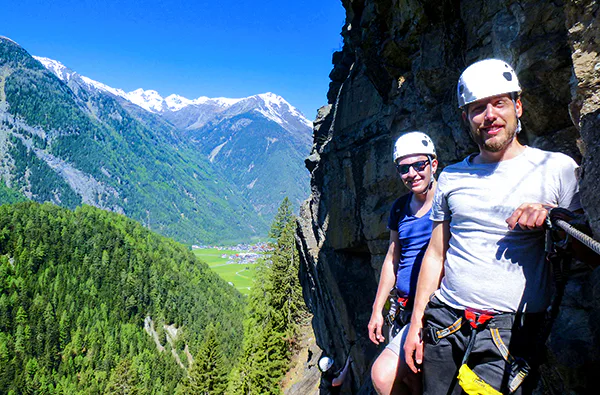 Klettersteig Tour am Lehnerwasserfall Sautens - 1