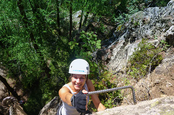 Klettersteig Tour am Lehnerwasserfall Sautens - 4