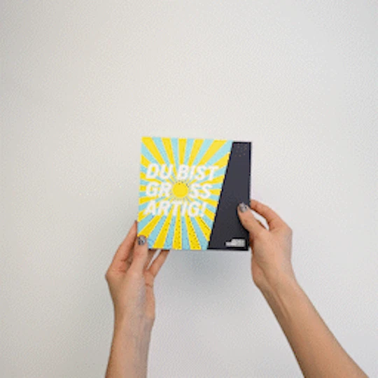 Geschenkbox verpacken