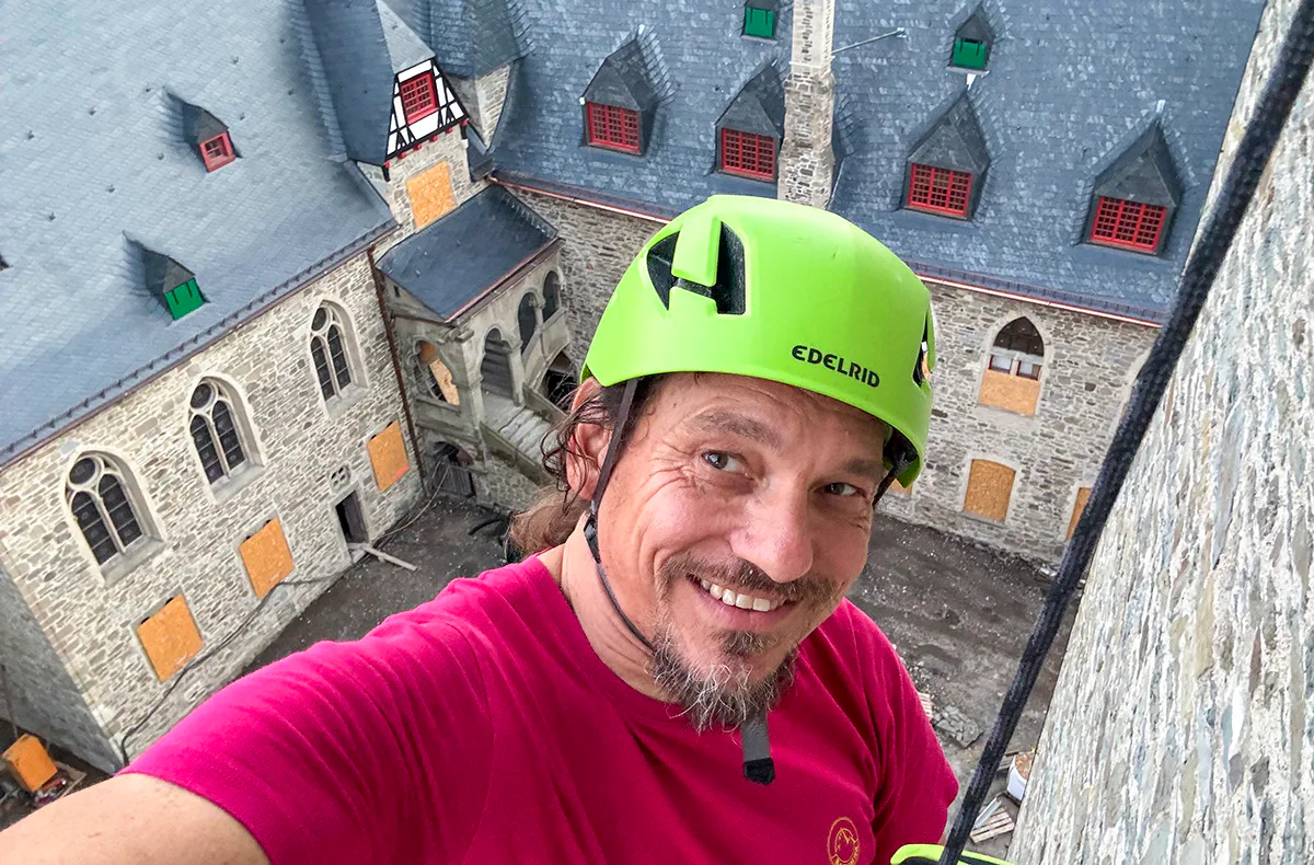 Abseilen vom Schloss Burg Solingen - 2