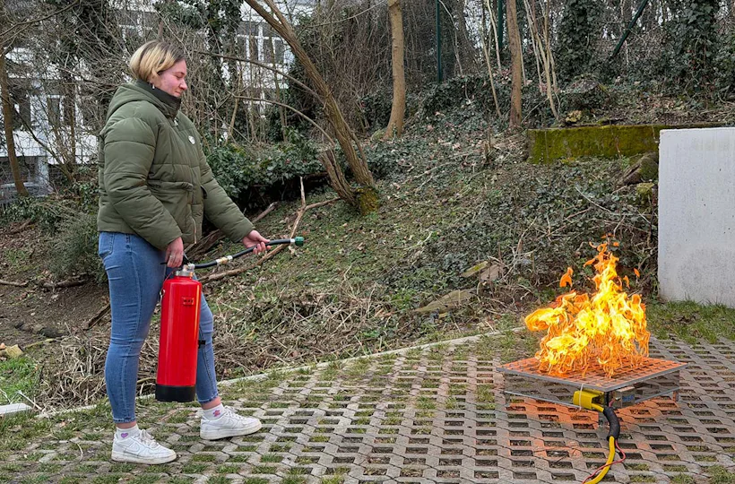 Brandschutztraining mit VR Mainz