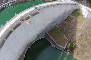 Bungee am Staudamm Klaus in Oberösterreich