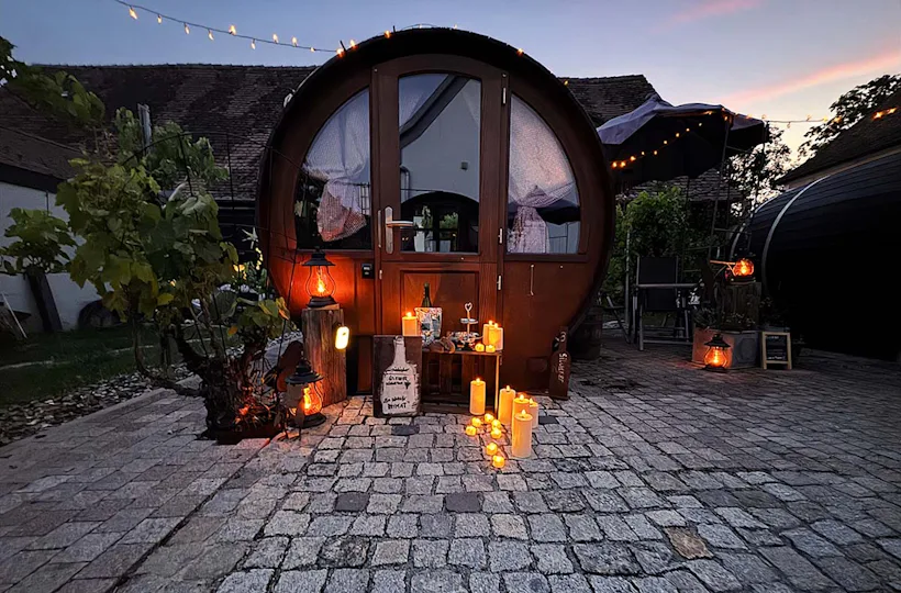 Candle-Light Übernachtung im Fass in Mittelfranken für 2 (1 Nacht)