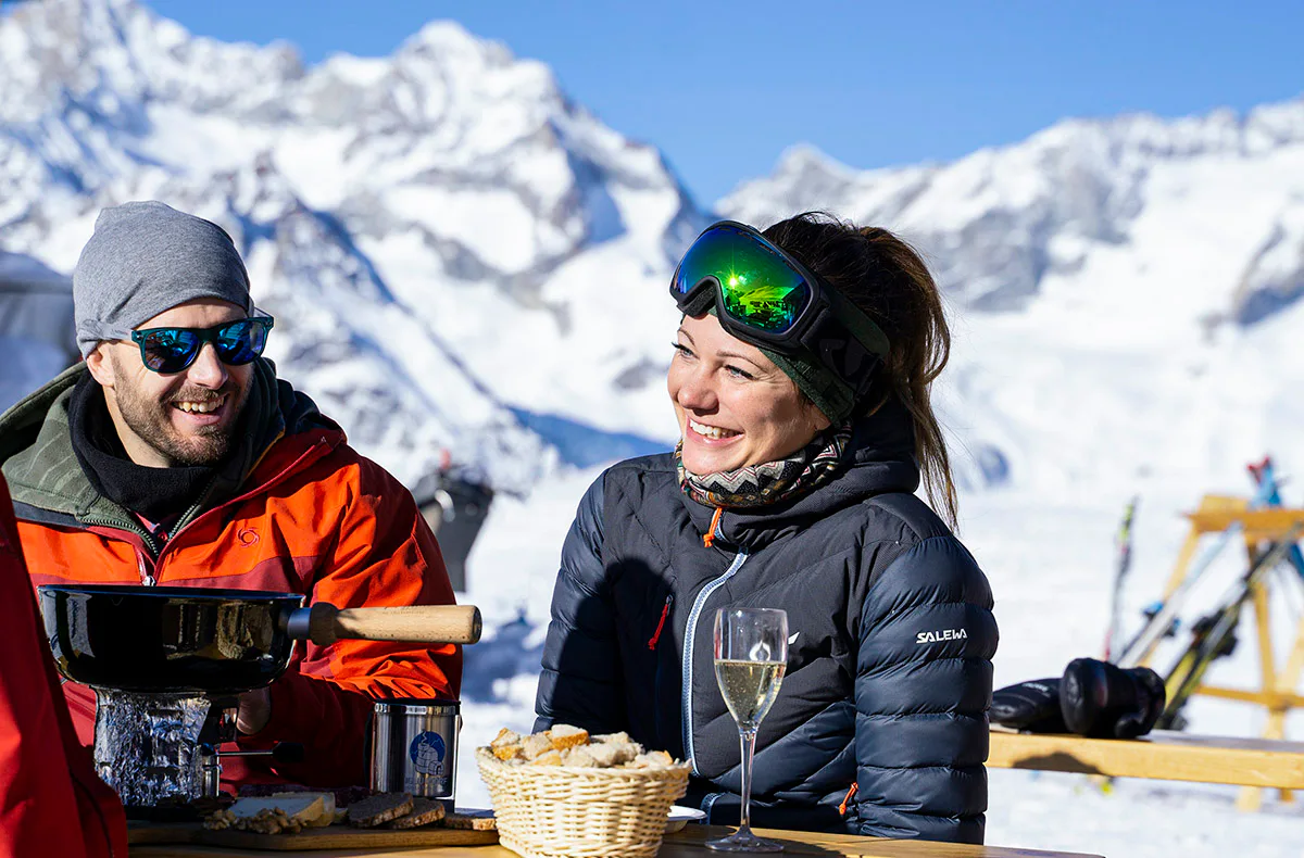 Fondue essen im Iglu Kühtai - 2