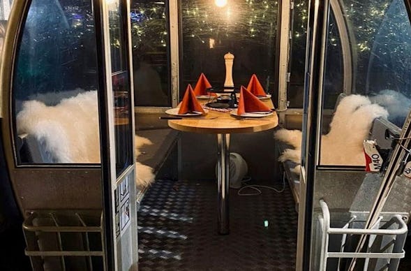 Fondue in der Skigondel Furth bei Landshut (4 Personen)