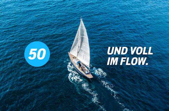 Flexibles Geschenk 50. Geburtstag (Segelboot)