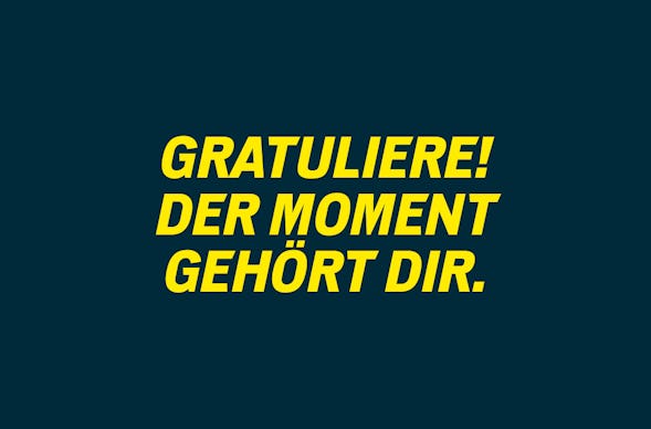 Flexibles Geschenk Glückwunsch (Blau)