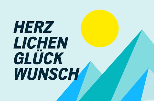 Flexibles Geschenk Glückwunsch