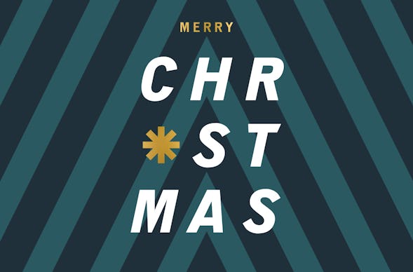 Flexibles Geschenk Merry Christmas - Streifen