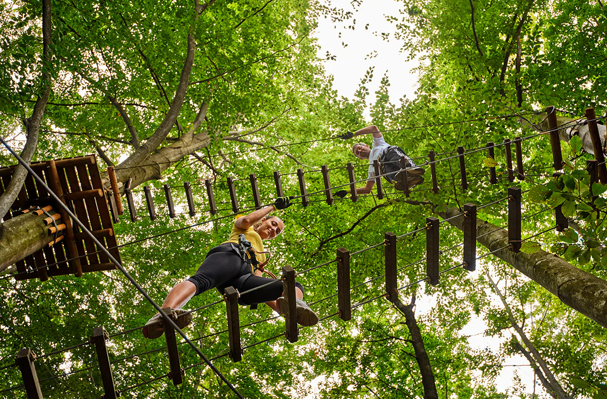 Kletterparcours im Waldseilgarten für 2 - 2