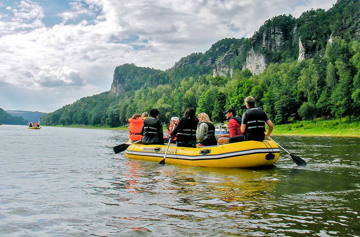 Schlauchboottour durch die Sächsische Schweiz - 2