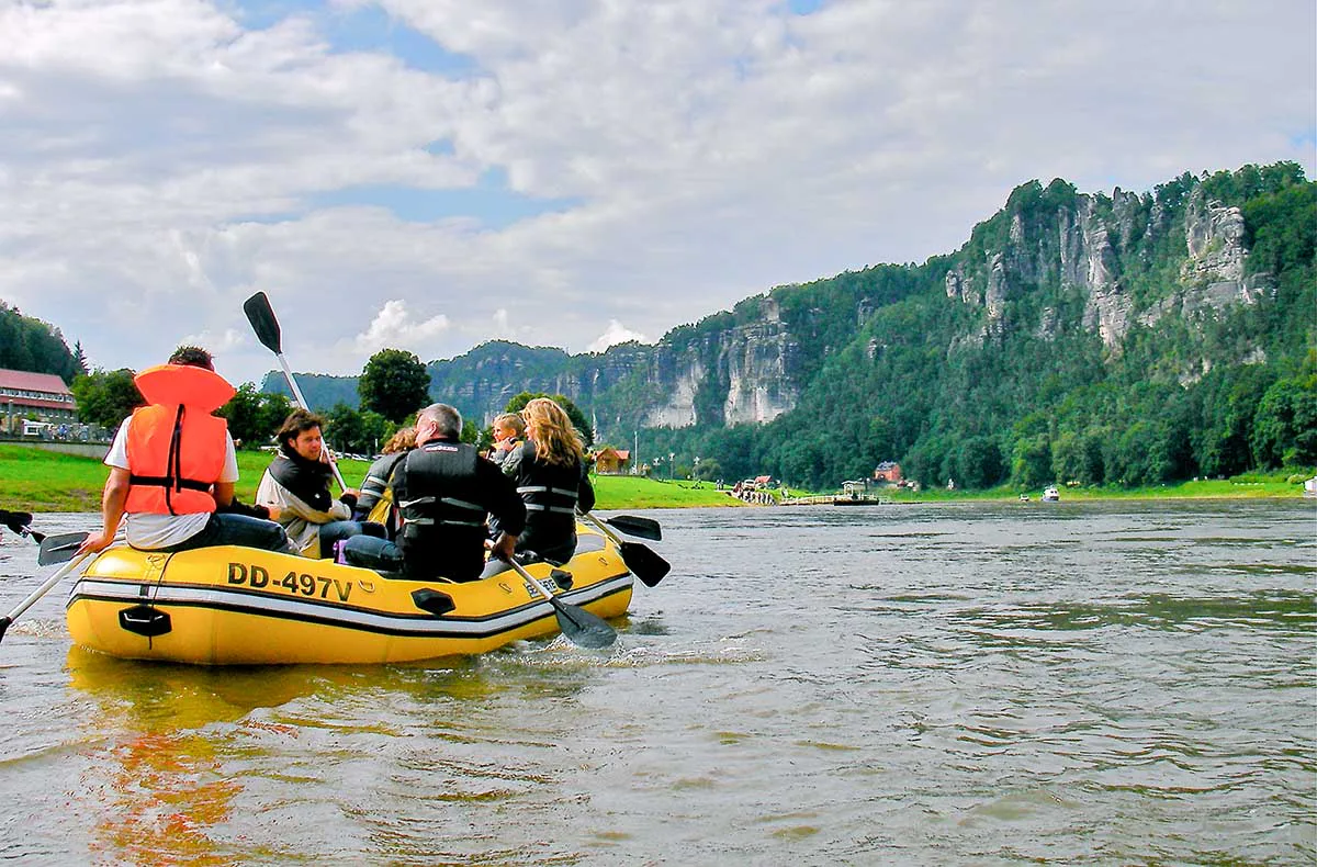 Schlauchboottour durch die Sächsische Schweiz - 3