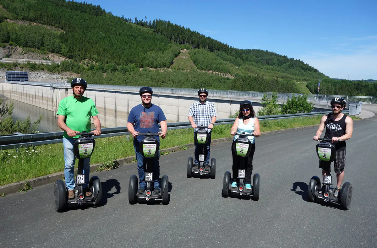 Segway fahren in Talsperre Leibis/Lichte - 2