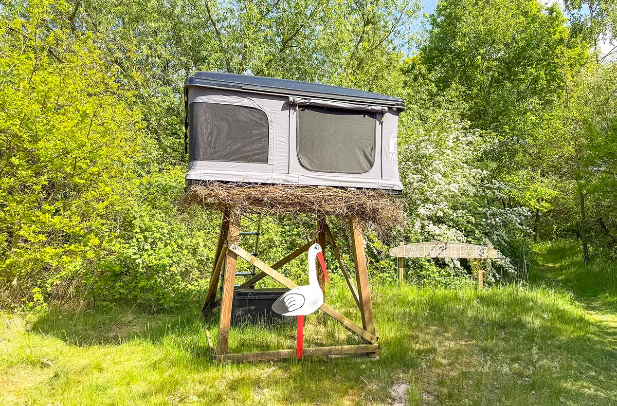 Außergewöhnlich Übernachten im Dachzelt Sandsted für 2 - 9