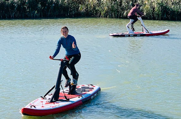 Wasserfahrrad am Neusiedler See