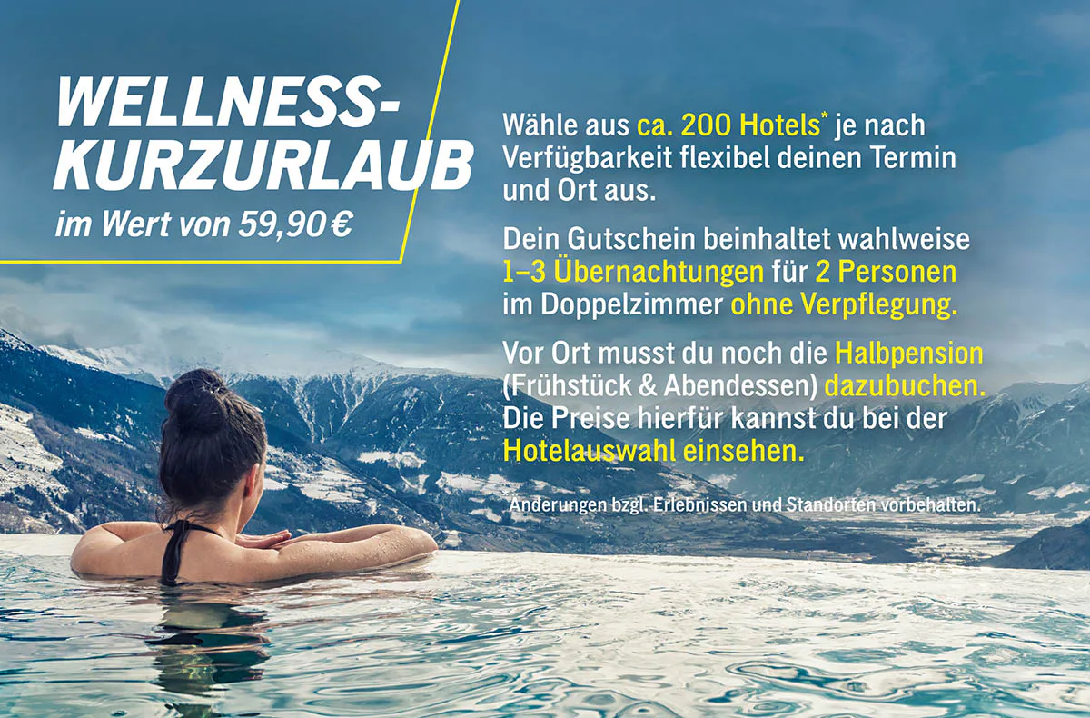 Wellness Kurzurlaub für 2 (3 Nächte) - 5