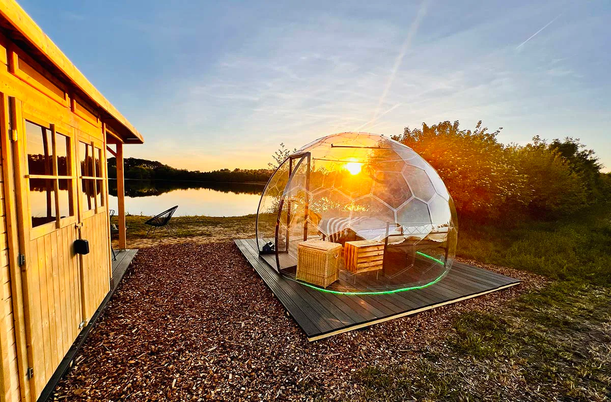 Winterliche Bubble Übernachtung am See Wadersloh für 2 (1 Nacht) - 6